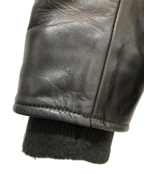 VADEL（バデル）VADEL (バデル) 袖レザージャケット ブラック サイズ:SIZE 44の古着・服飾アイテム