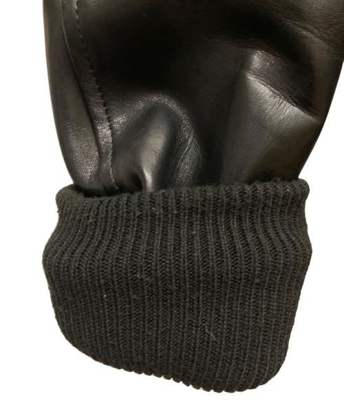 VADEL（バデル）VADEL (バデル) 袖レザージャケット ブラック サイズ:SIZE 44の古着・服飾アイテム