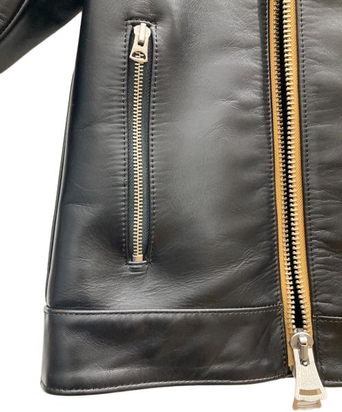 iade leather（イアデレザー）iade leather (イアデレザー) レザージャケット ブラック サイズ:Sの古着・服飾アイテム