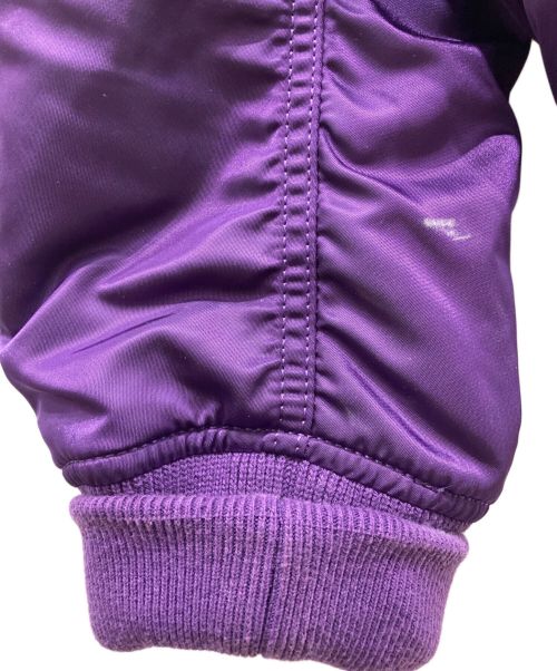 SUPREME（シュプリーム）Supreme (シュプリーム) Hooded MA-1 パープル サイズ:Ⅼの古着・服飾アイテム