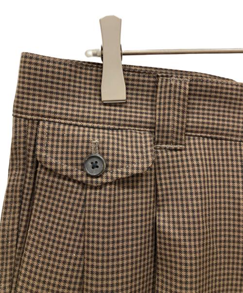 417 by EDIFICE（417 バイ エディフィス）417 by EDIFICE (417 バイ エディフィス) LE JAPON DOKAN ワイドスラックス ブラウン サイズ:SIZE Mの古着・服飾アイテム