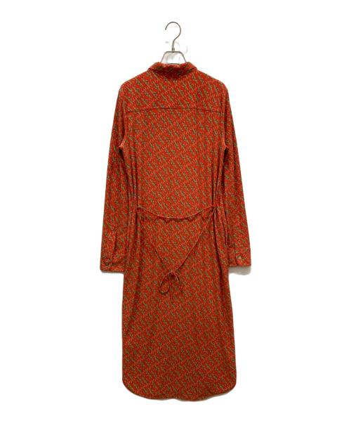LAUREN RALPH LAUREN（ローレンラルフローレン）LAUREN RALPH LAUREN (ローレンラルフローレン) シャツワンピース オレンジ サイズ:SIZE Mの古着・服飾アイテム