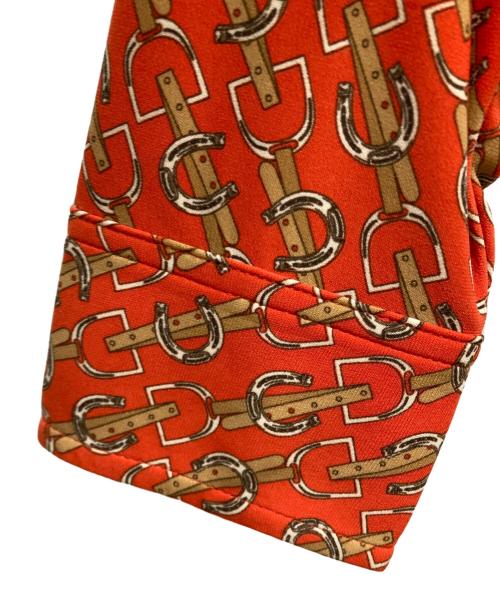 LAUREN RALPH LAUREN（ローレンラルフローレン）LAUREN RALPH LAUREN (ローレンラルフローレン) シャツワンピース オレンジ サイズ:SIZE Mの古着・服飾アイテム