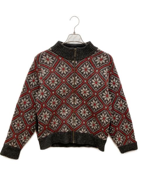 L.L.Bean（エルエルビーン）L.L.Bean (エルエルビーン) ノルディックジップニット グレー サイズ:SIZE Sの古着・服飾アイテム