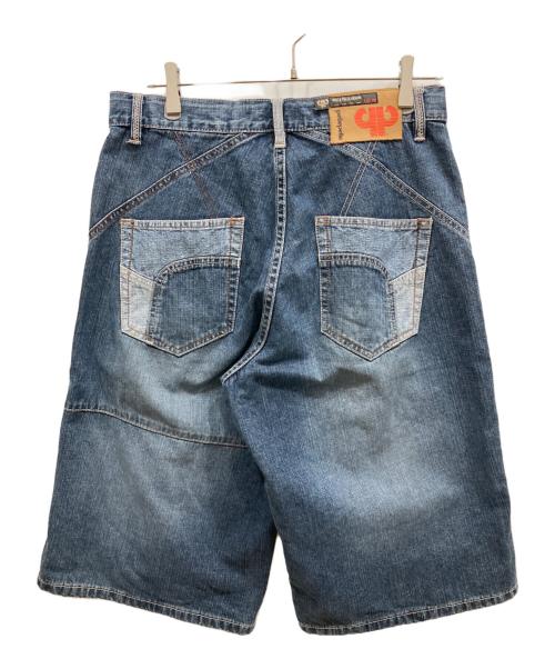pellepelle（ペレペレ）pellepelle (ペレペレ) パッチワークデニムハーフパンツ インディゴ サイズ:32の古着・服飾アイテム