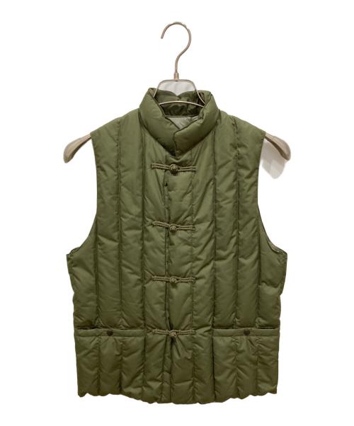 Rocky Mountain FeatherBed（ロッキーマウンテンフェザーベッド）Rocky Mountain Featherbed (ロッキーマウンテンフェザーベッド) fennica (フェニカ) ダウンベスト オリーブ サイズ:34の古着・服飾アイテム