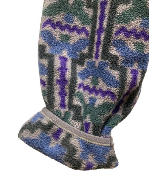 Patagonia（パタゴニア）Patagonia (パタゴニア) 90sテウェルチェ柄シンチラスナップT パープル×ネイビー サイズ:XLの古着・服飾アイテム