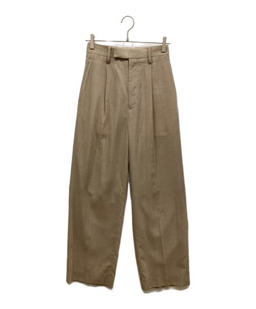 AURALEE（オーラリー）AURALEE (オーラリー) 22SS SHEER WOOL SILK PANTS ベージュの古着・服飾アイテム