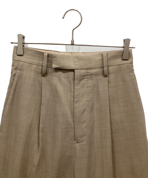 AURALEE（オーラリー）AURALEE (オーラリー) 22SS SHEER WOOL SILK PANTS ベージュの古着・服飾アイテム