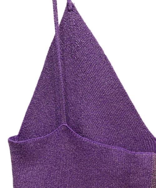 Ron Herman（ロンハーマン）Ron Herman (ロンハーマン) KANAKO SAKAI (カナコ サカイ) 別注グリッターキャミソール パープル サイズ:SIZE Freeの古着・服飾アイテム