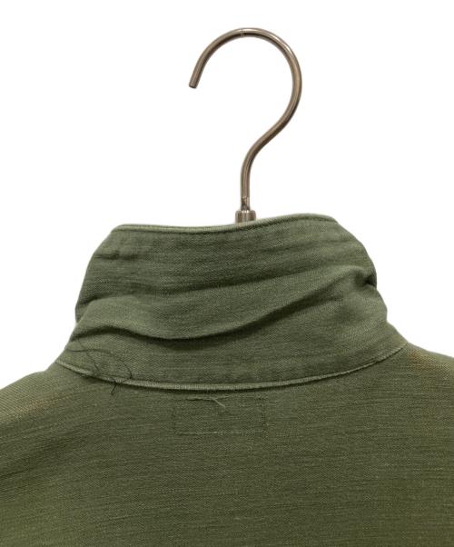 US ARMY（ユーエスアーミー）US ARMY (ユーエスアーミー) コットンサテンユーティリティシャツ オリーブ サイズ:不明の古着・服飾アイテム