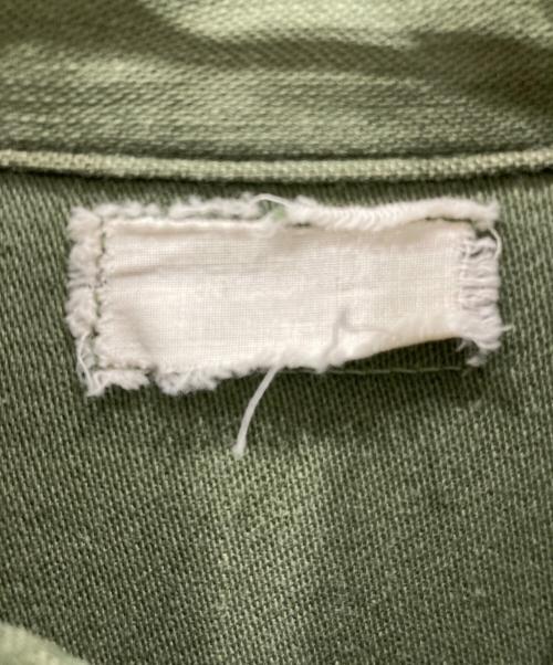 US ARMY（ユーエスアーミー）US ARMY (ユーエスアーミー) コットンサテンユーティリティシャツ オリーブ サイズ:不明の古着・服飾アイテム