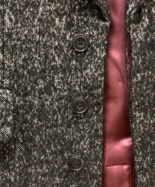 PAUL SMITH（ポールスミス）PAUL SMITH (ポールスミス) アルパカ混ヘリンボーンチェスターコート グレー サイズ:Ⅿ2の古着・服飾アイテム