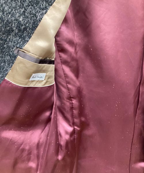 PAUL SMITH（ポールスミス）PAUL SMITH (ポールスミス) アルパカ混ヘリンボーンチェスターコート グレー サイズ:Ⅿ2の古着・服飾アイテム