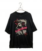 Hysteric Glamourヒステリックグラマー）の古着「NIAGARA/AGAB オーバーサイズTシャツ」｜ブラック