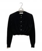 ENFOLDエンフォルド）の古着「LAYERED CARDIGAN」｜ブラック