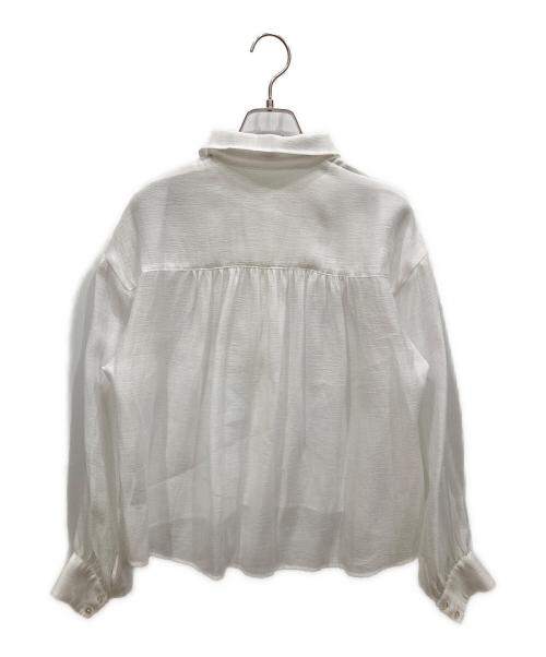 La TOTALITE（ラ ト―タリテ）La TOTALITE (ラ ト―タリテ) シアーパールシャツ ホワイト サイズ:なしの古着・服飾アイテム
