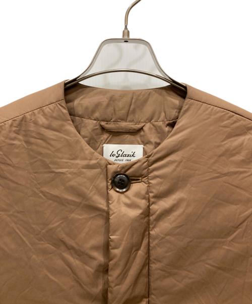 LE GLAZIK（ル グラジック）LE GLAZIK (ル グラジック) フルダルタフタ インサレーションジャケット ベージュ サイズ:36の古着・服飾アイテム
