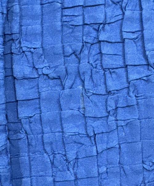 MAISON SPECIAL（メゾンスペシャル）MAISON SPECIAL (メゾンスペシャル) スクエアプリーツトップ ブルー サイズ:SIZE Freeの古着・服飾アイテム