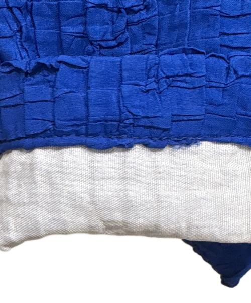 MAISON SPECIAL（メゾンスペシャル）MAISON SPECIAL (メゾンスペシャル) スクエアプリーツトップ ブルー サイズ:SIZE Freeの古着・服飾アイテム