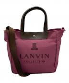 LANVINランバン）の古着「コットンキャンバス2WAYバッグ」｜ピンク