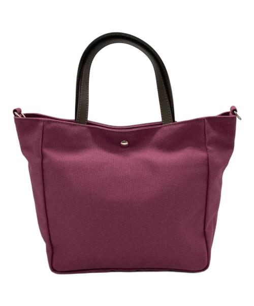 LANVIN（ランバン）LANVIN (ライバン) コットンキャンバス2WAYバッグ ピンクの古着・服飾アイテム