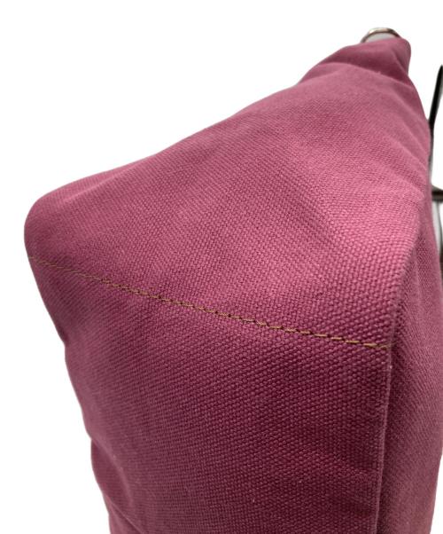 LANVIN（ランバン）LANVIN (ライバン) コットンキャンバス2WAYバッグ ピンクの古着・服飾アイテム