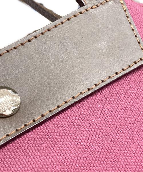 LANVIN（ランバン）LANVIN (ライバン) コットンキャンバス2WAYバッグ ピンクの古着・服飾アイテム