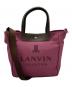 LANVIN（ライバン）の古着「コットンキャンバス2WAYバッグ」｜ピンク