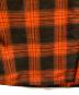 中古・古着 RATS (ラッツ) PRINT FLANNEL CHECK SHIRT オレンジ×ブラック サイズ:Ⅿ：6000円