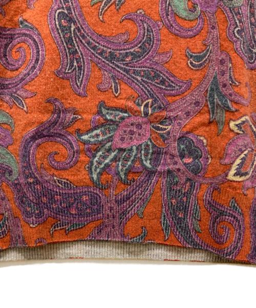 ETRO（エトロ）ETRO (エトロ) カシミヤブレンドタートルネックニット ブラウン×パープル サイズ:SIZE 44の古着・服飾アイテム