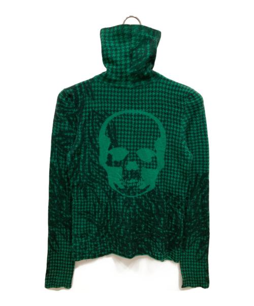 lucien pellat-finet（ルシアン・ペラフィネ）lucien pellat-finet (ルシアン・ペラフィネ) カシミヤタートルネックニット グリーン サイズ:Sの古着・服飾アイテム