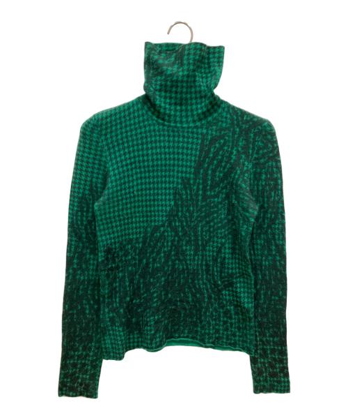 lucien pellat-finet（ルシアン・ペラフィネ）lucien pellat-finet (ルシアン・ペラフィネ) カシミヤタートルネックニット グリーン サイズ:Sの古着・服飾アイテム