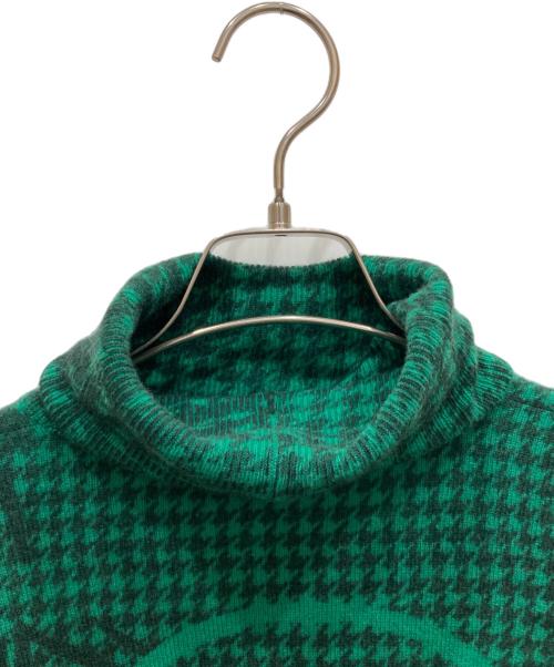 lucien pellat-finet（ルシアン・ペラフィネ）lucien pellat-finet (ルシアン・ペラフィネ) カシミヤタートルネックニット グリーン サイズ:Sの古着・服飾アイテム