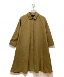 mizuiro-ind（ミズイロインド）の古着「ステンカラーコート」｜ブラウン