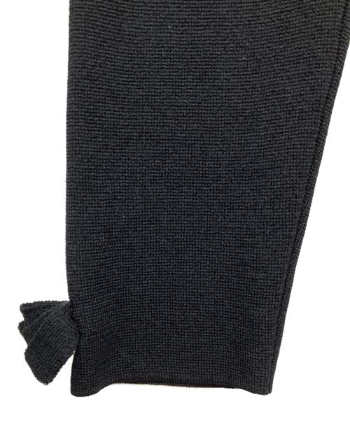 M'S GRACY（エムズグレイシー）M'S GRACY (エムズグレイシー) カメリアモチーフニット ブラック サイズ:38の古着・服飾アイテム