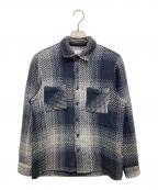 WAX LONDONワックスロンドン）の古着「Whiting Overshirt」｜ネイビー