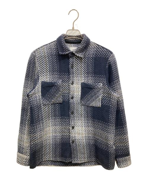 WAX LONDON（ワックスロンドン）WAX LONDON (ワックスロンドン) Whiting Overshirt ネイビー サイズ:SIZE Mの古着・服飾アイテム