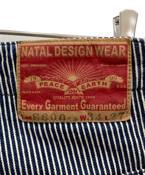 NATAL DESIGN（ネイタルデザイン）NATAL DESIGN (ネイタルデザイン) ストライプパンツ ネイビー×ホワイト サイズ:W34の古着・服飾アイテム