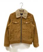 DIESELディーゼル）の古着「コーデュロイボアジャケット」｜ブラウン