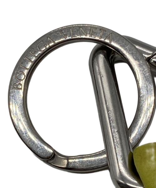 BOTTEGA VENETA（ボッテガベネタ）BOTTEGA VENETA (ボッテガベネタ) ラムスキントライアングルキーリング グリーンの古着・服飾アイテム