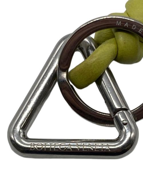 BOTTEGA VENETA（ボッテガベネタ）BOTTEGA VENETA (ボッテガベネタ) ラムスキントライアングルキーリング グリーンの古着・服飾アイテム