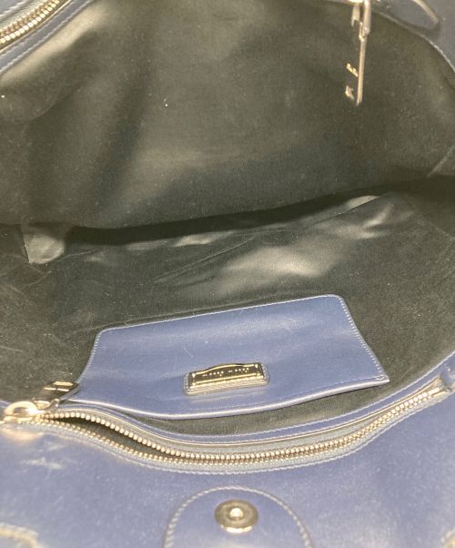MIU MIU（ミュウミュウ）MIU MIU (ミュウミュウ) トートバッグ ネイビーの古着・服飾アイテム