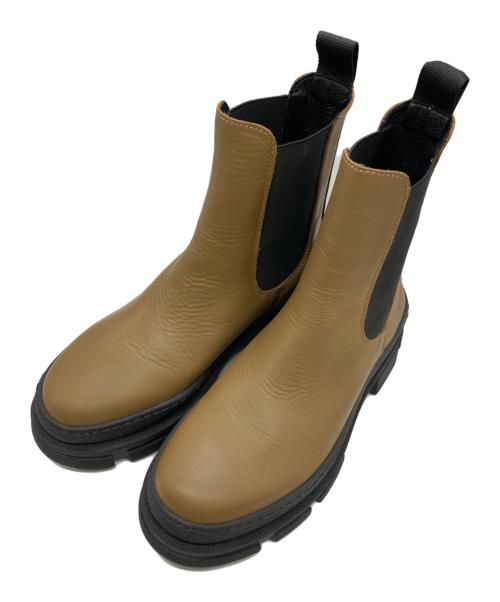 REMME（レメ）REMME (レメ) サイドゴアブーツ ブラウン サイズ:37の古着・服飾アイテム