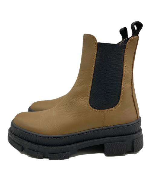 REMME（レメ）REMME (レメ) サイドゴアブーツ ブラウン サイズ:37の古着・服飾アイテム