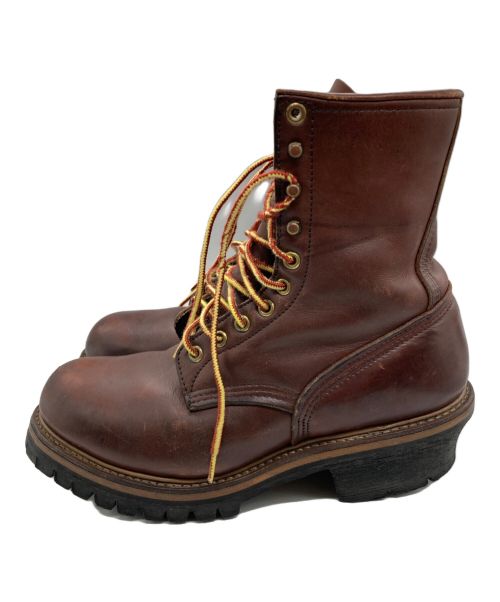 RED WING（レッドウィング）RED WING (レッドウィング) ロガーブーツ ブラウン サイズ: 7 1/2の古着・服飾アイテム