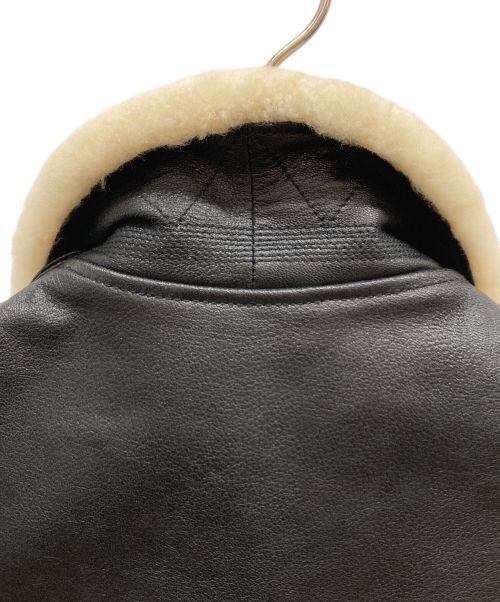 J.S HOMESTEAD（ジャーナルスタンダード ホームステッド）J.S HOMESTEAD (ジャーナルスタンダード ホームステッド) ゴートシュリンクレザーG-1ブルゾン ブラック サイズ:Mの古着・服飾アイテム