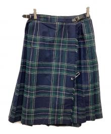 O'NEIL OF DUBLIN（オニールオブダブリン）の古着「チェックスカート」｜ネイビー×グリーン
