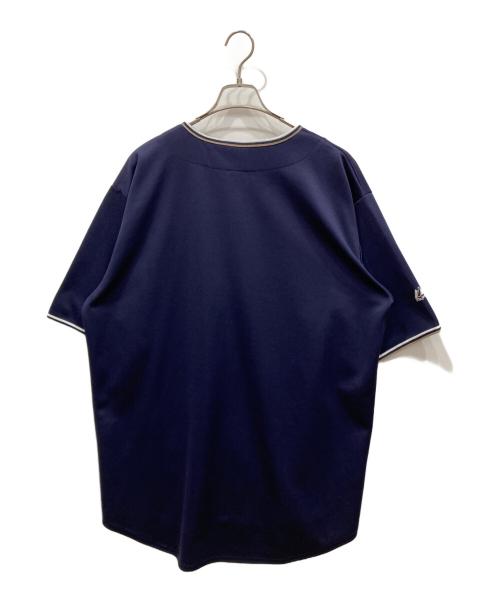 Majestic（マジェスティック）Majestic (マジェスティック) 90ｓベースボールシャツ ネイビー サイズ:XLの古着・服飾アイテム