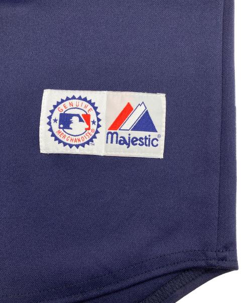 Majestic（マジェスティック）Majestic (マジェスティック) 90ｓベースボールシャツ ネイビー サイズ:XLの古着・服飾アイテム